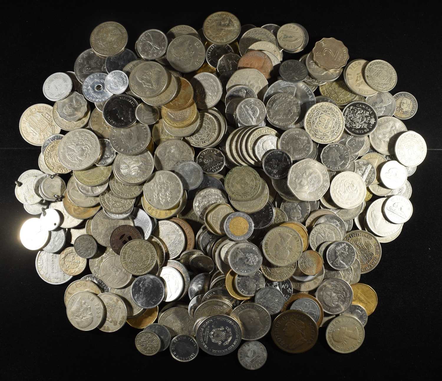 5 LBS FOREIGN COINS NON- SILVER