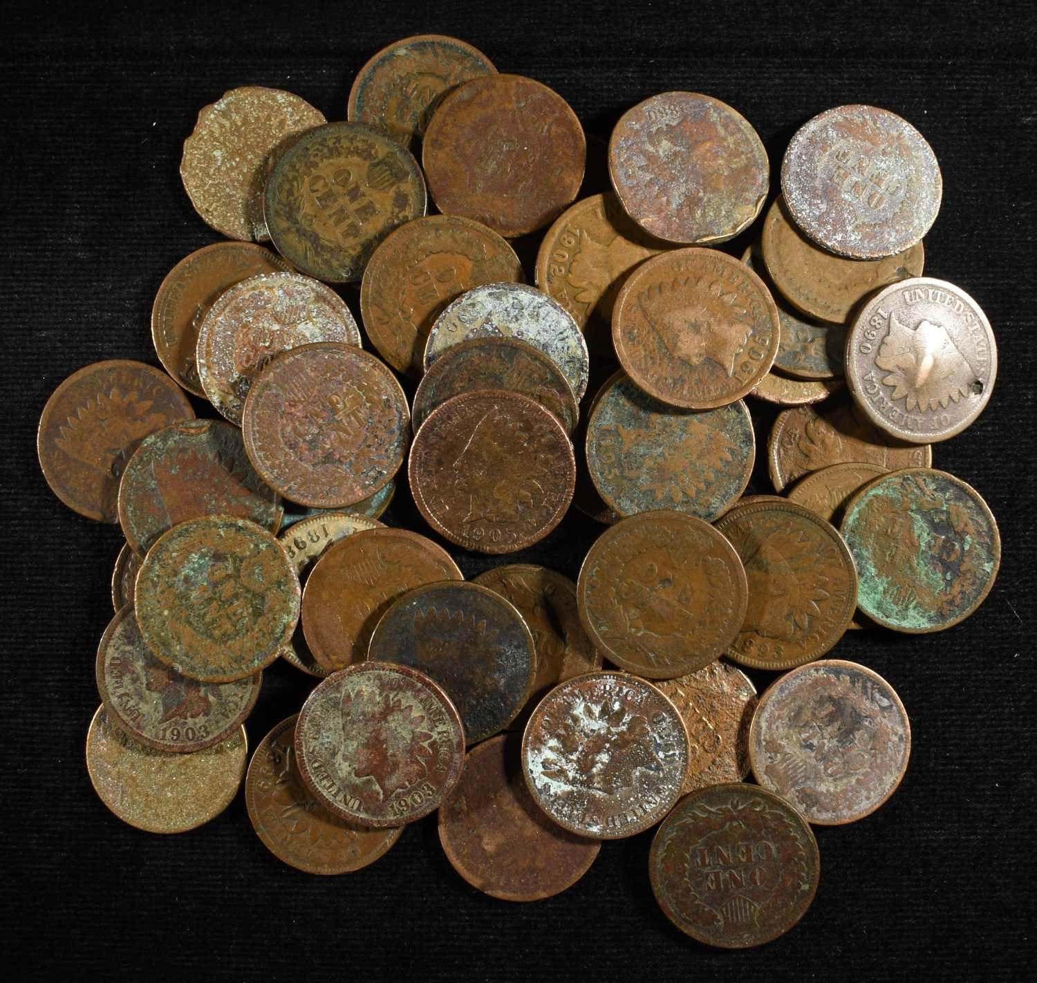 (50) INDIAN CENTS