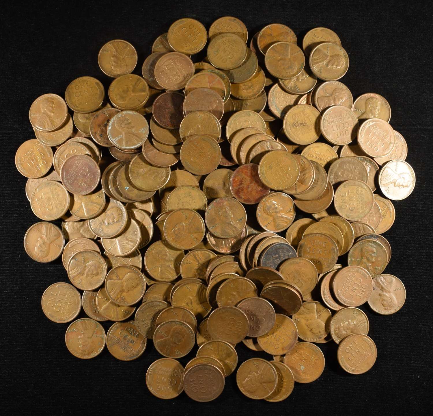 200 "S" MINT WHEAT CENTS