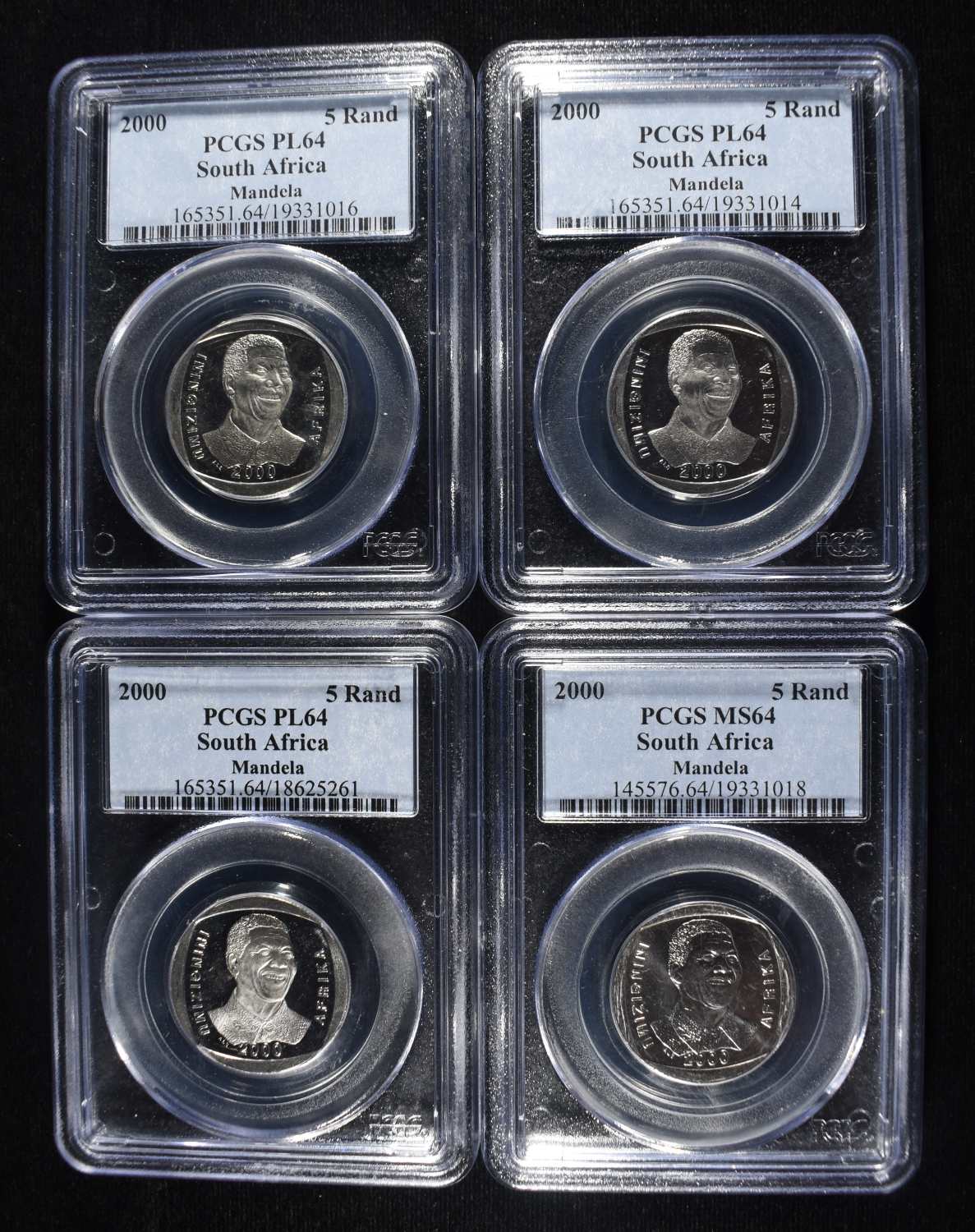 (4) 5 RAND PCGS SOUTH AFRICA MANDELA