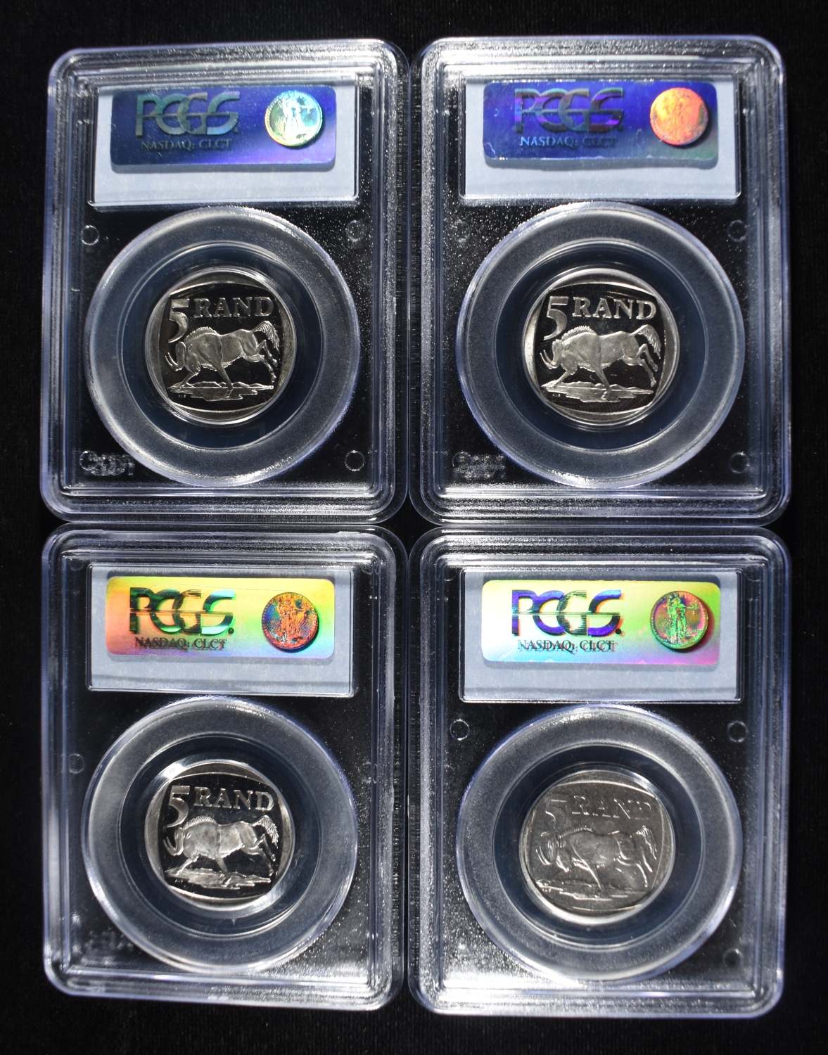 (4) 5 RAND PCGS SOUTH AFRICA MANDELA