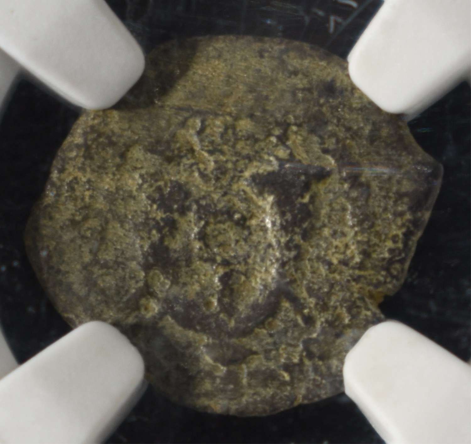 HEROD I, 40-4 BC, AE PRUTAH NGC