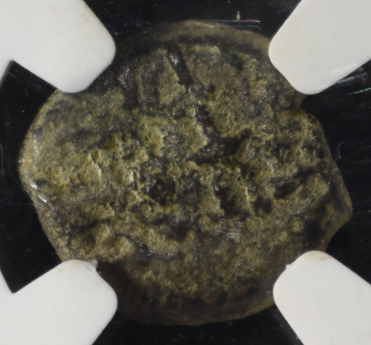 HEROD I, 40-4 BC, AE PRUTAH NGC