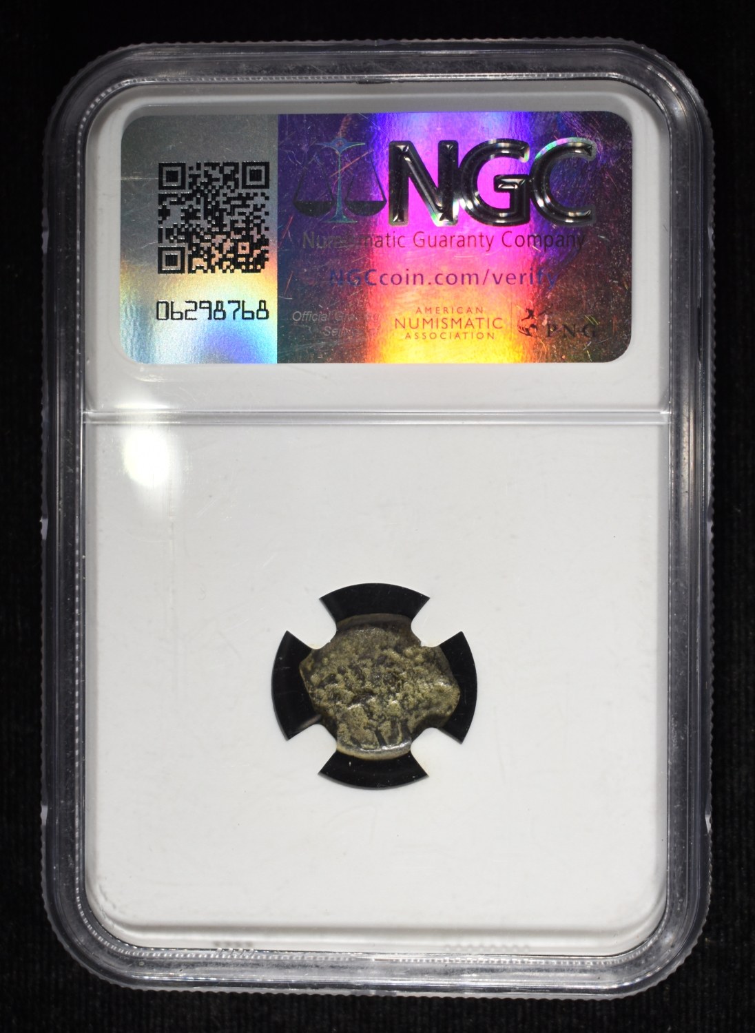 HEROD I, 40-4 BC, AE PRUTAH NGC
