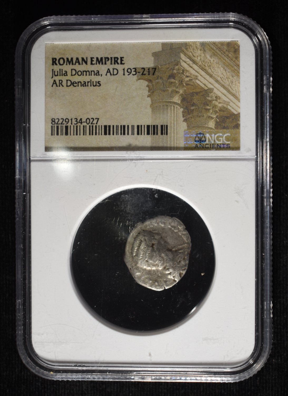 JULIA DOMNA, AD 193-217, AR DENARIUS NGC