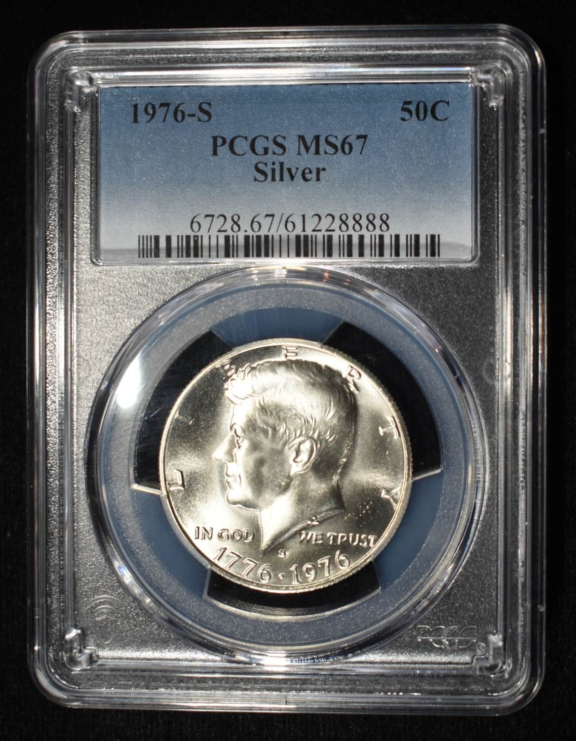 1976-S KENNEDY HALF PCGS MS-67 SILVER