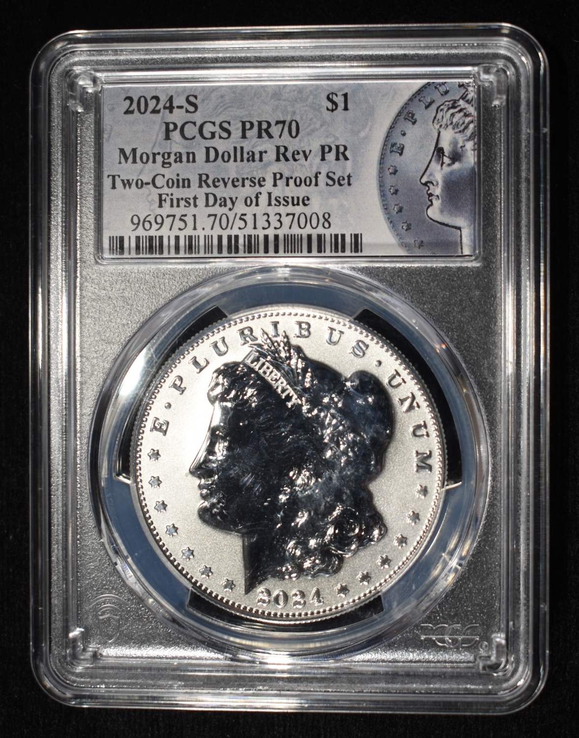 2024-S MORGAN DOLLAR REV PR PCGS PR70 FDI