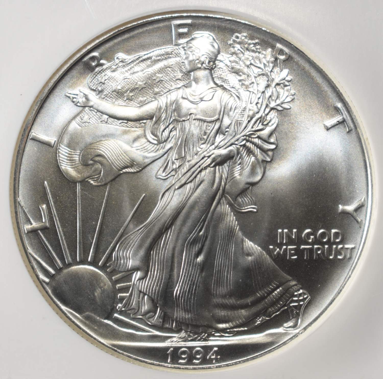 1994 AMERICAN SILVER EAGLE NGC MS69