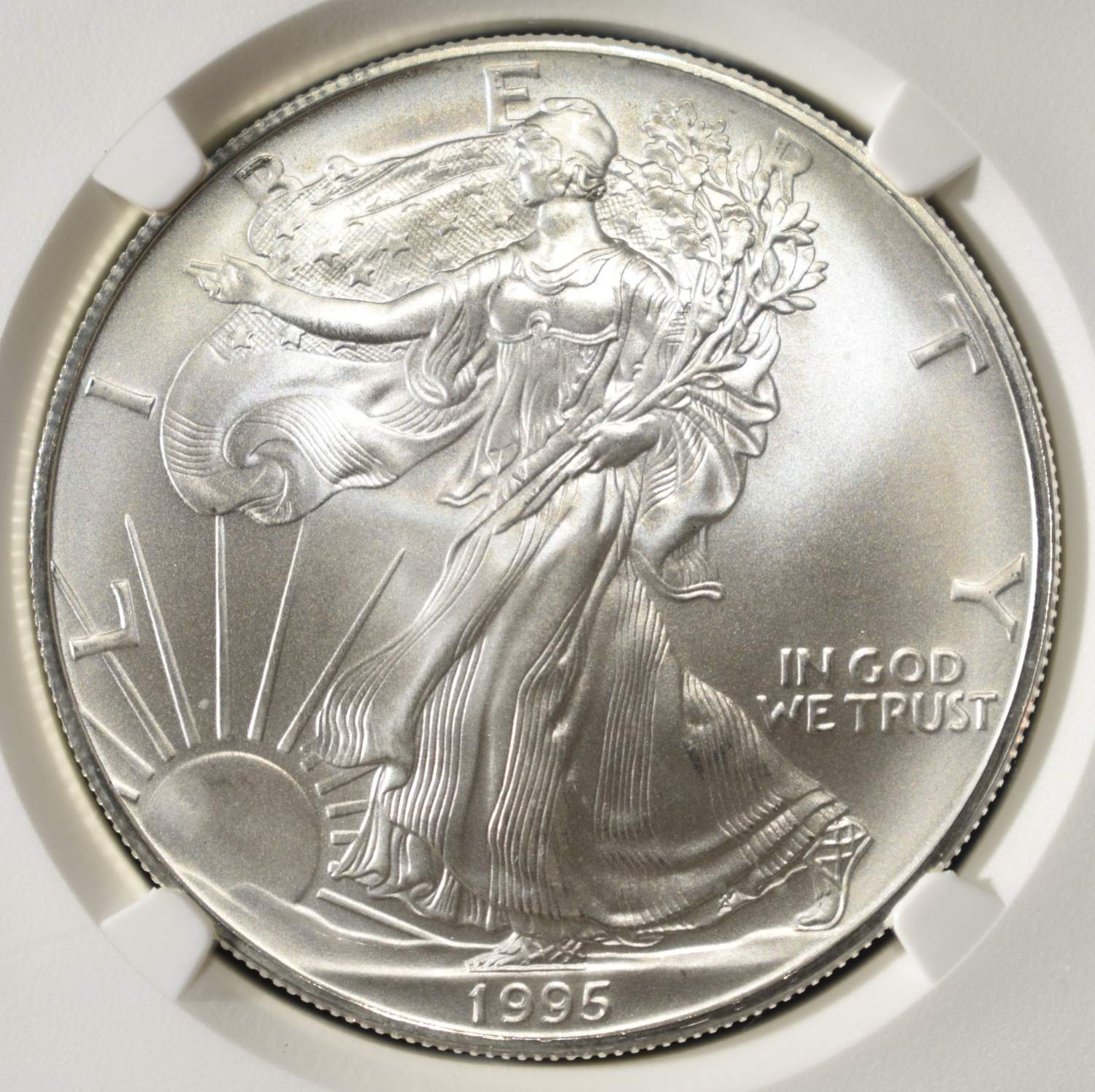 1995 AMERICAN SILVER EAGLE NGC MS69