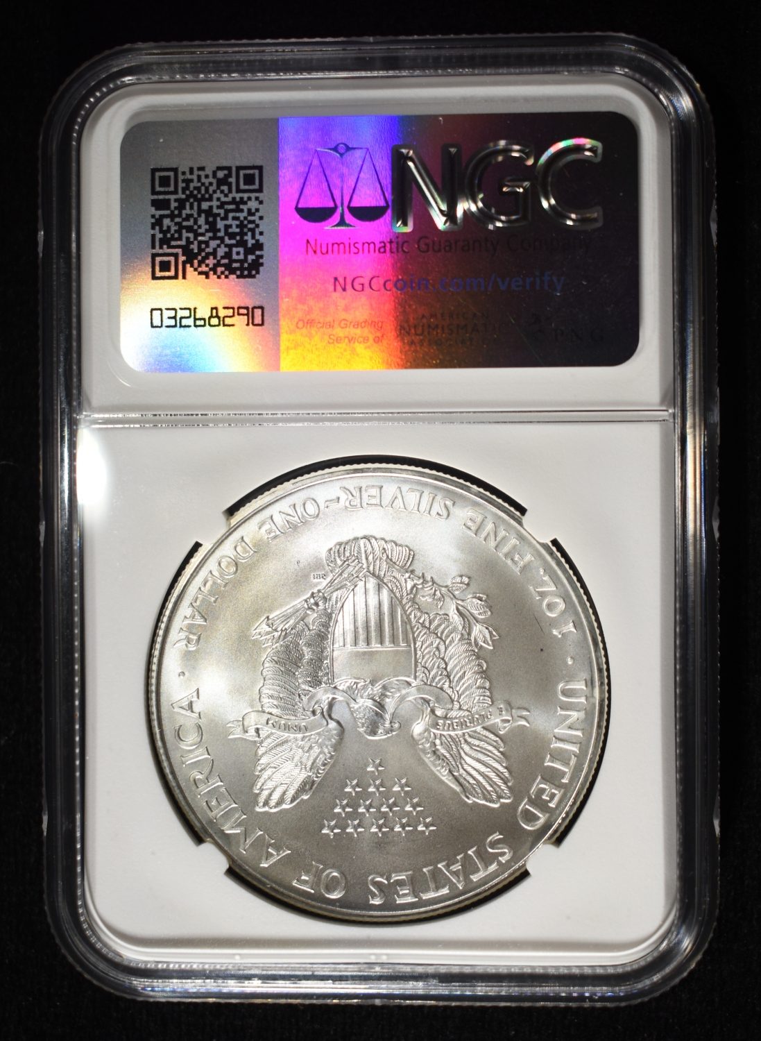 1995 AMERICAN SILVER EAGLE NGC MS69