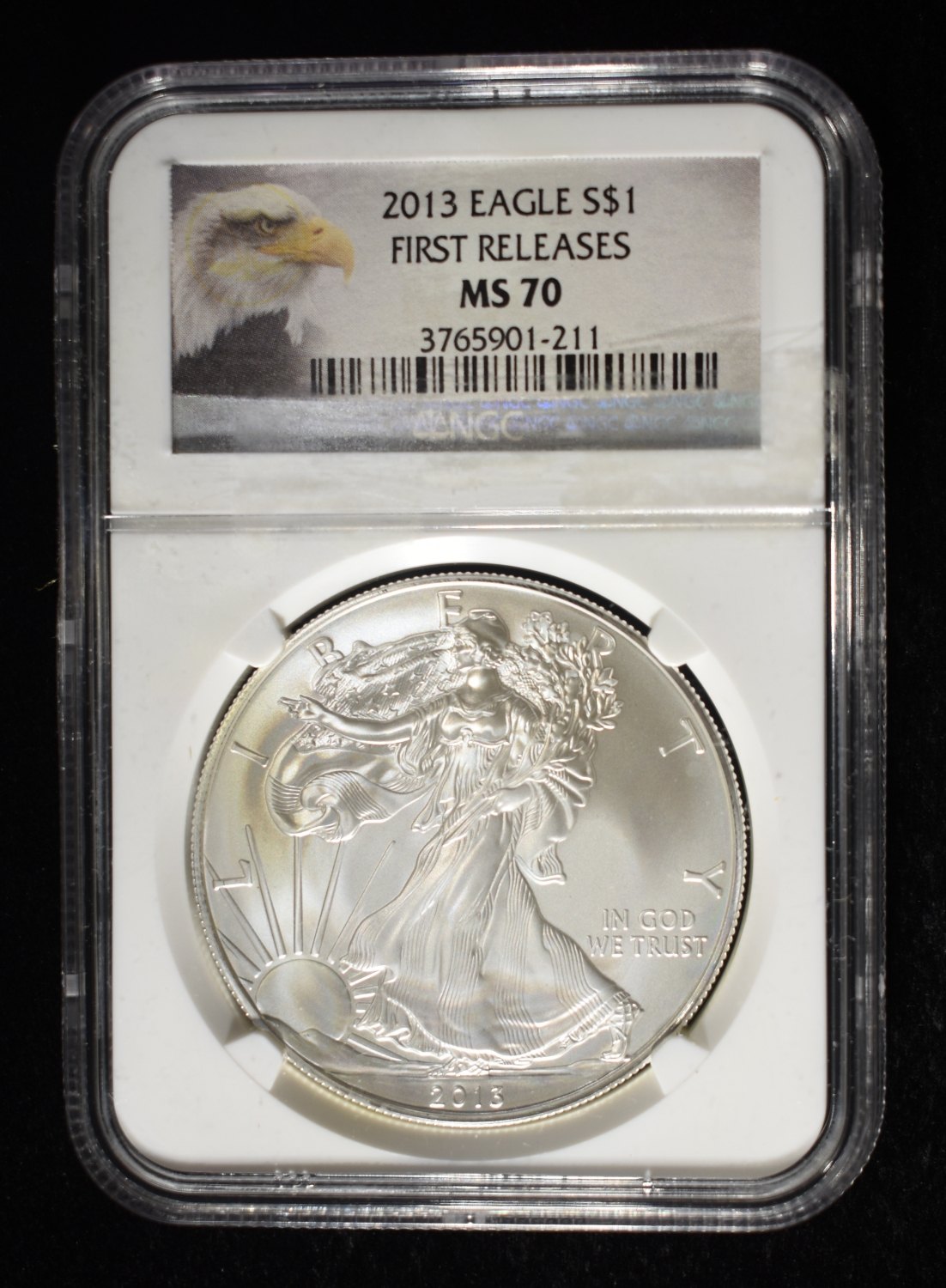 2013 AMERICAN SILVER EAGLE NGC MS70