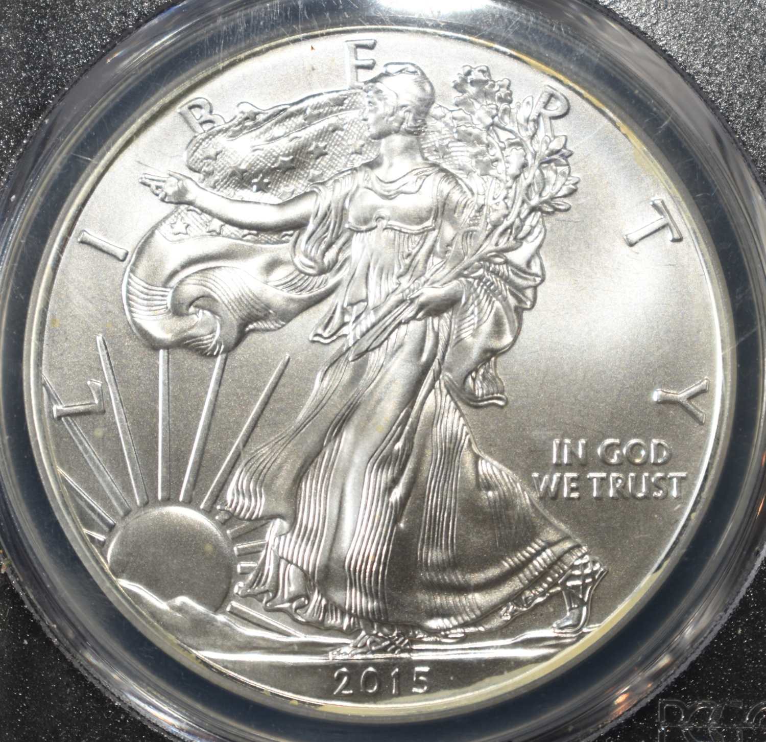 2015 AMERICAN SILVER EAGLE PCGS MS70