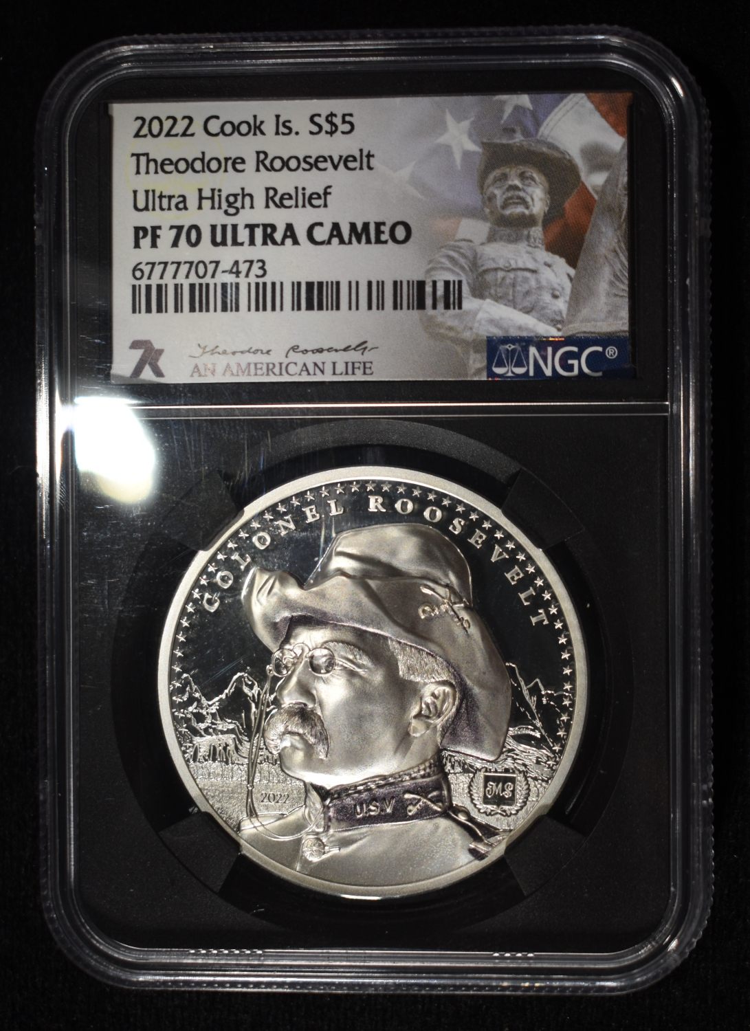 2022 COOK ISLANDS ROOSEVELT NGC PF-70 ULTRA CAM