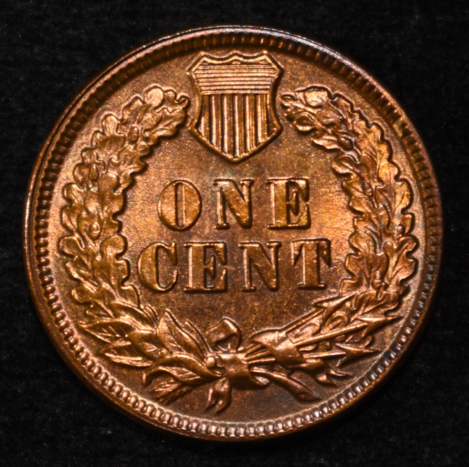 1879 INDIAN CENT GEM BU RED