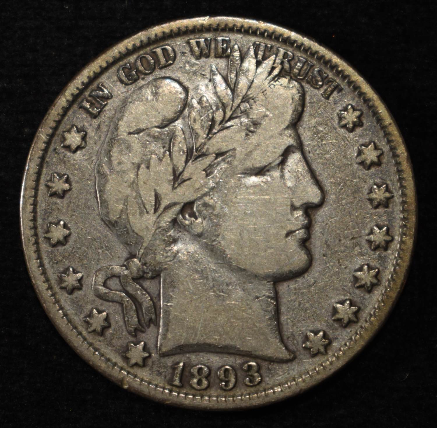 1893 BARBER HALF DOLLAR FINE