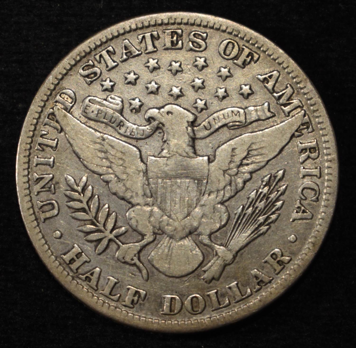 1896 BARBER HALF DOLLAR VF