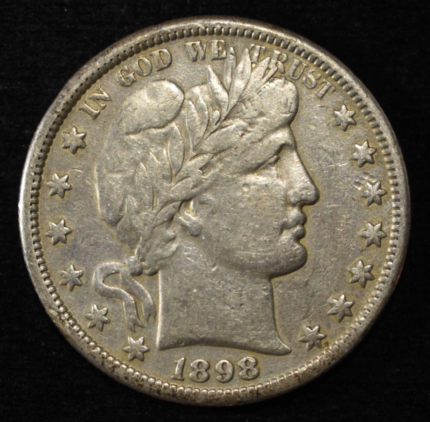 1898-S BARBER HALF DOLLAR XF