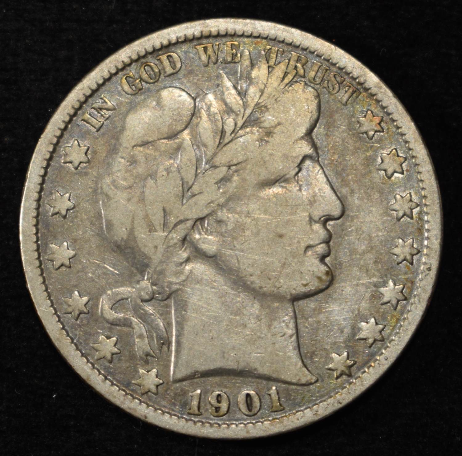 1901 BARBER HALF DOLLAR FINE