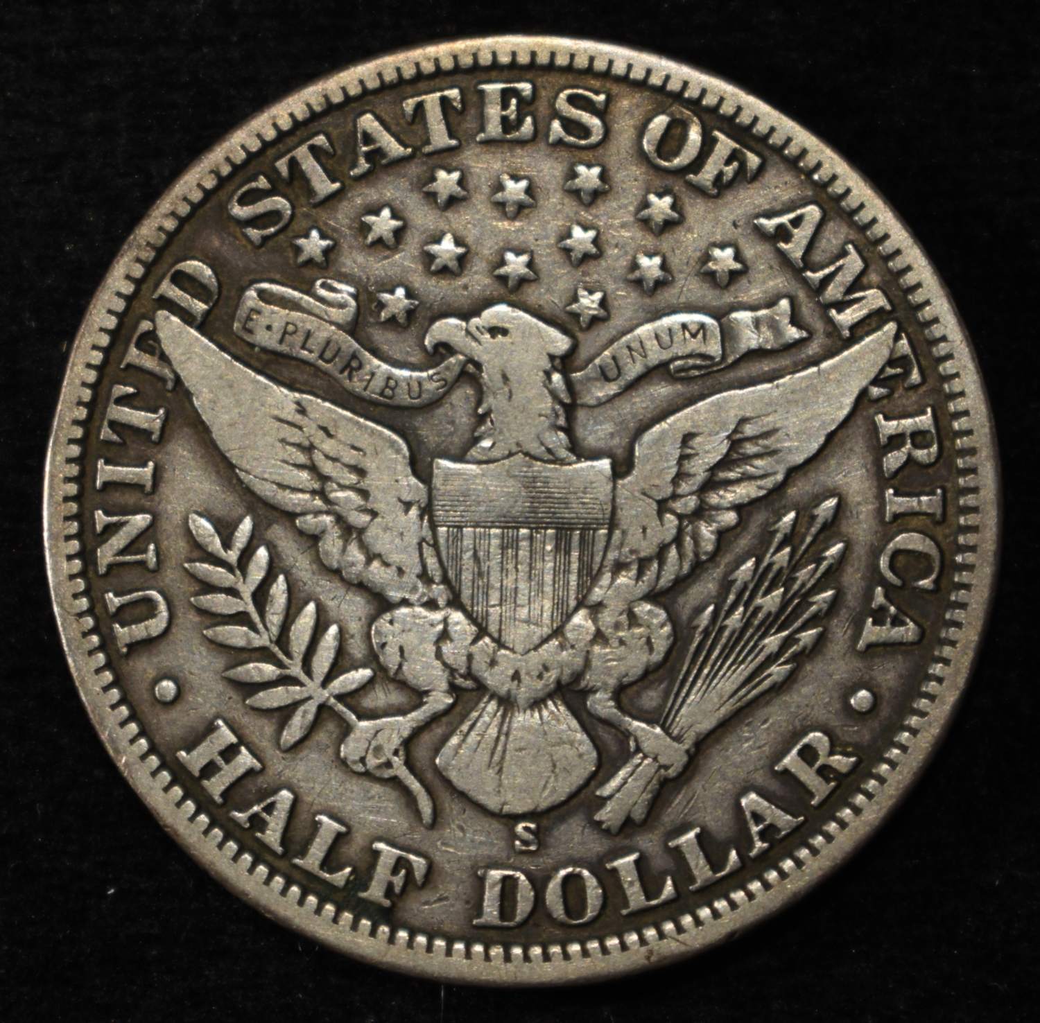 1902-S BARBER HALF DOLLAR VF