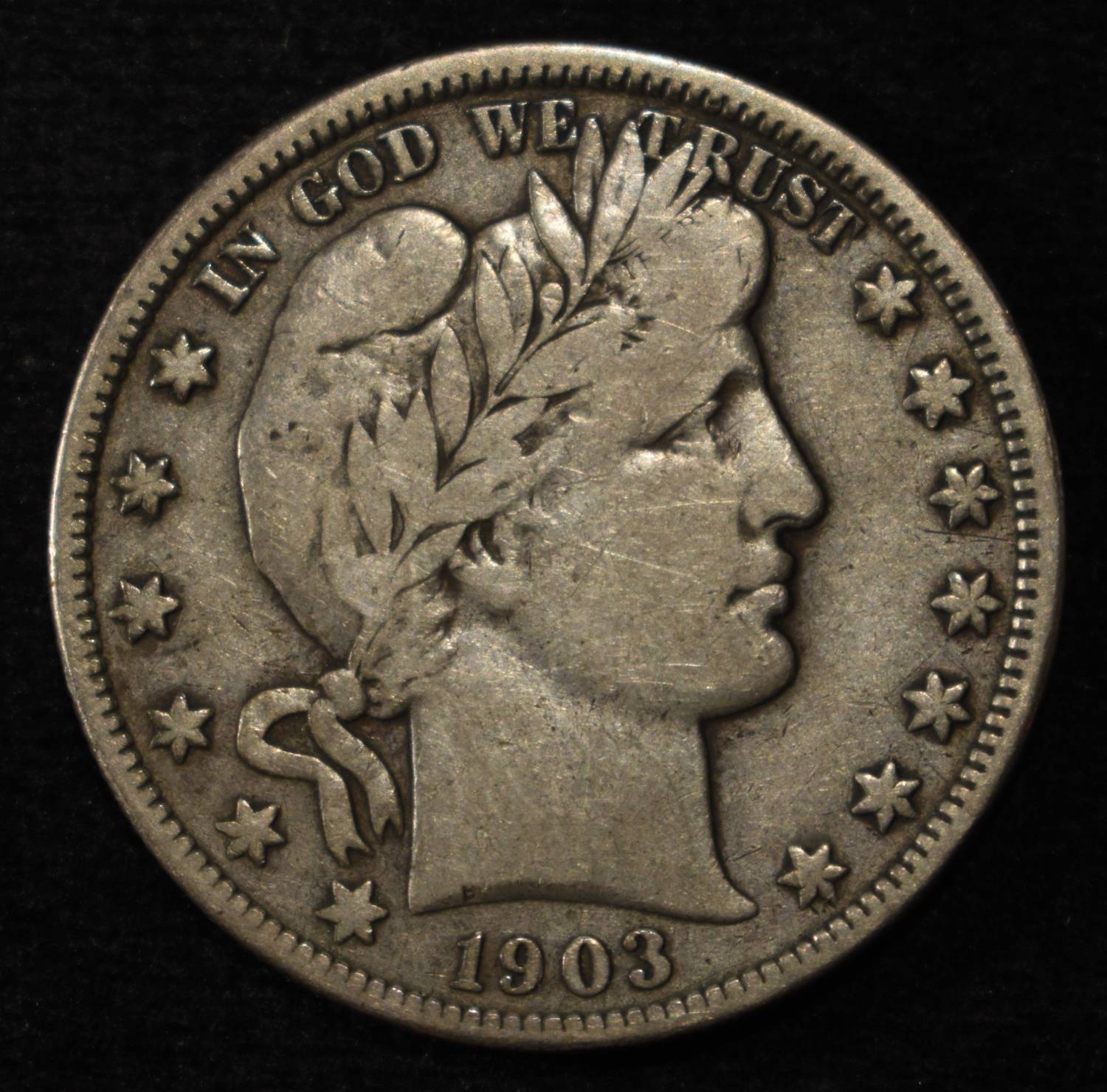 1903-O BARBER HALF DOLLAR F/VF