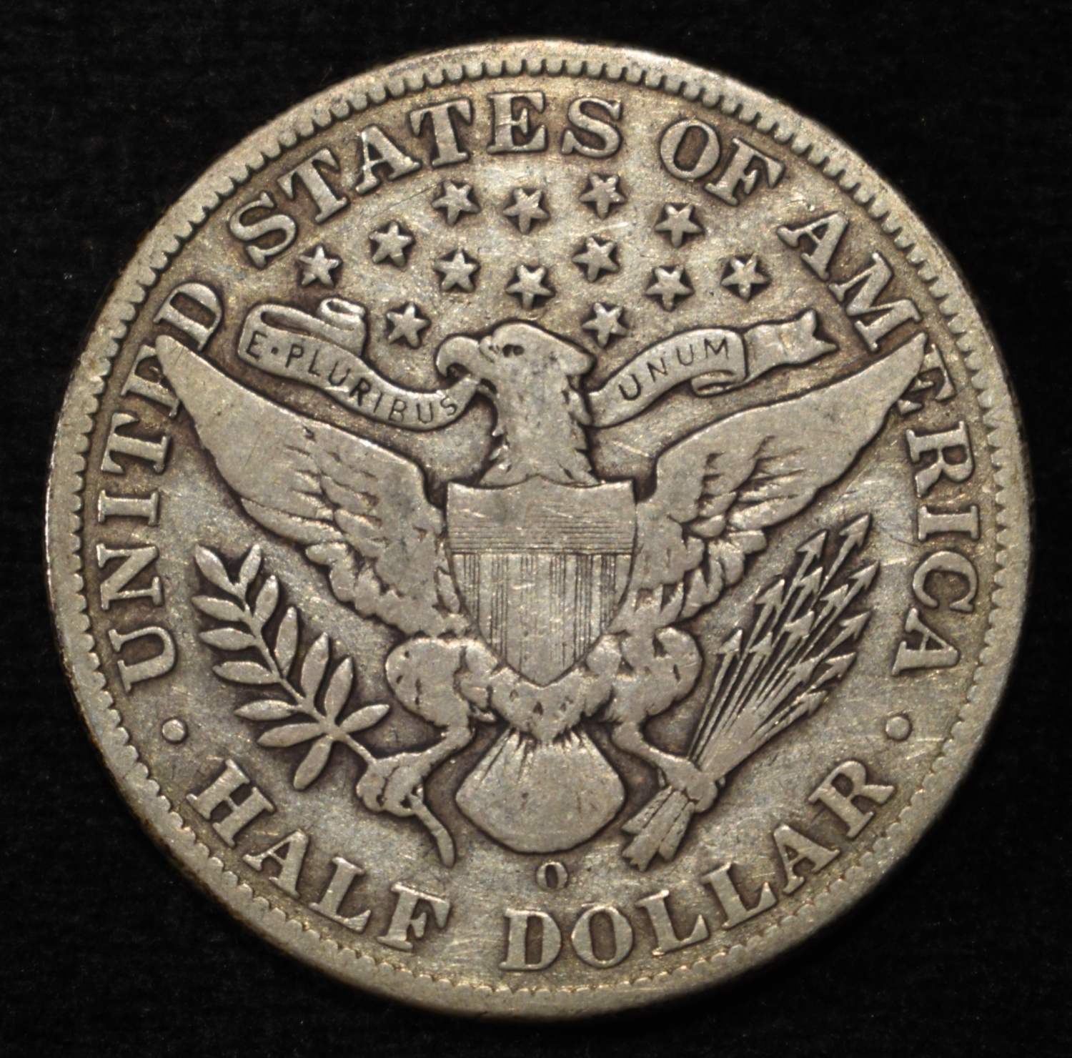 1908-O BARBER HALF DOLLAR FINE