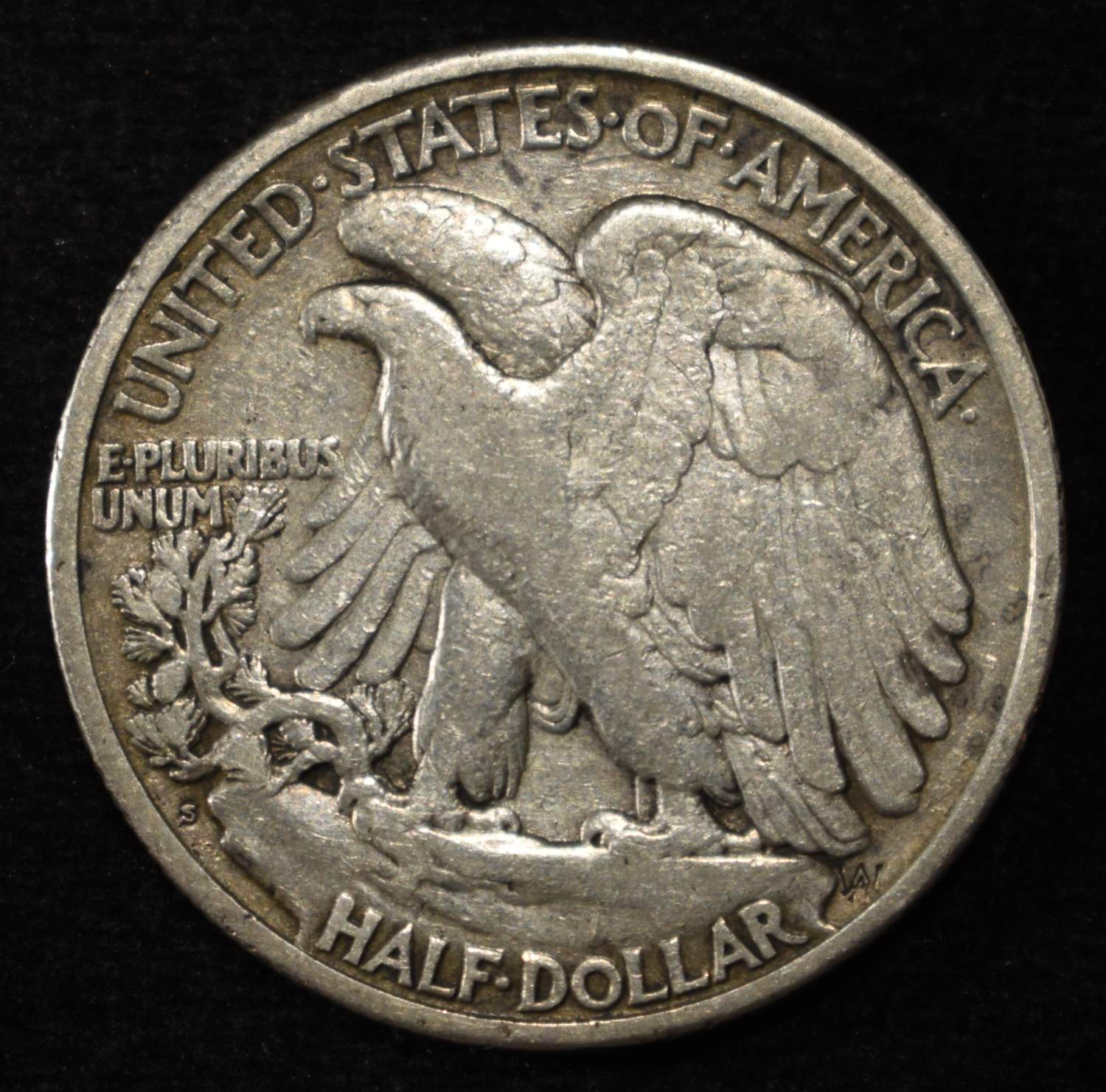 1919-S WALKING LIBERTY HALF DOLLAR VF