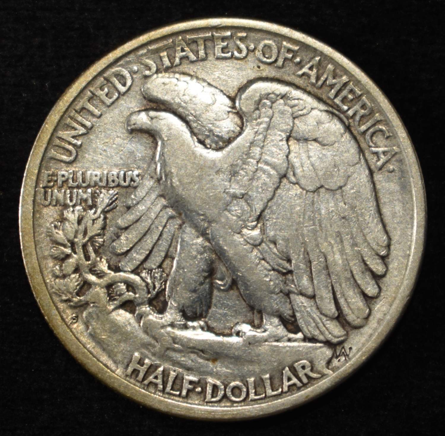 1920-S WALKING LIBERTY HALF DOLLAR VF CLEANED