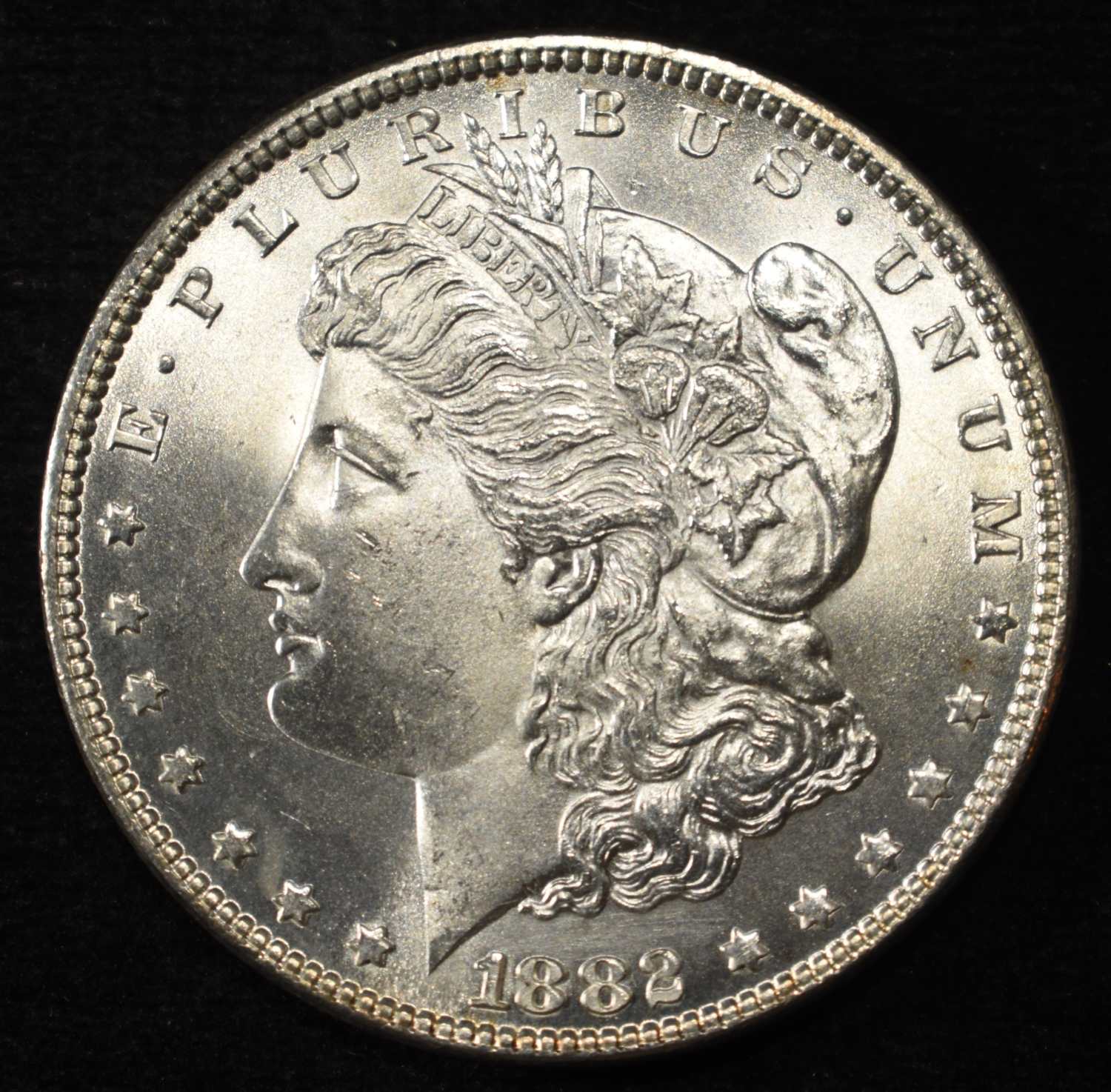 1882 MORGAN DOLLAR GEM BU