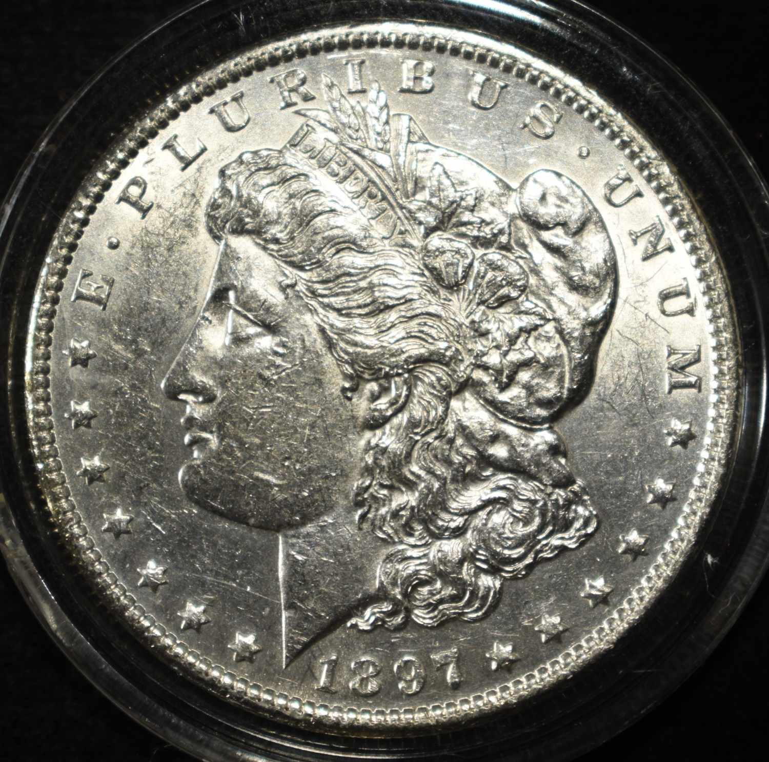 1897 MORGAN DOLLAR AU/BU