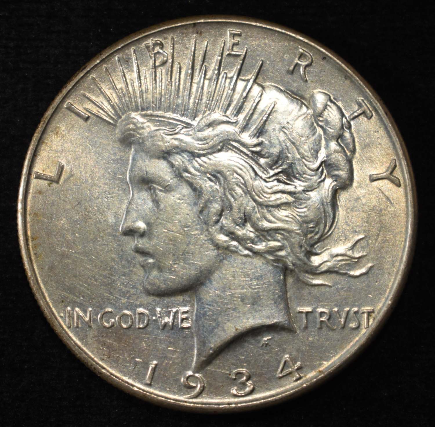 1934 PEACE DOLLAR AU