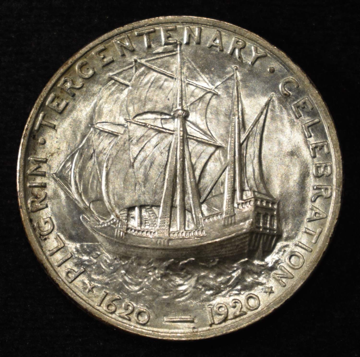 1920 PILGRIM COMMEM HALF DOLLAR CH/GEM BU