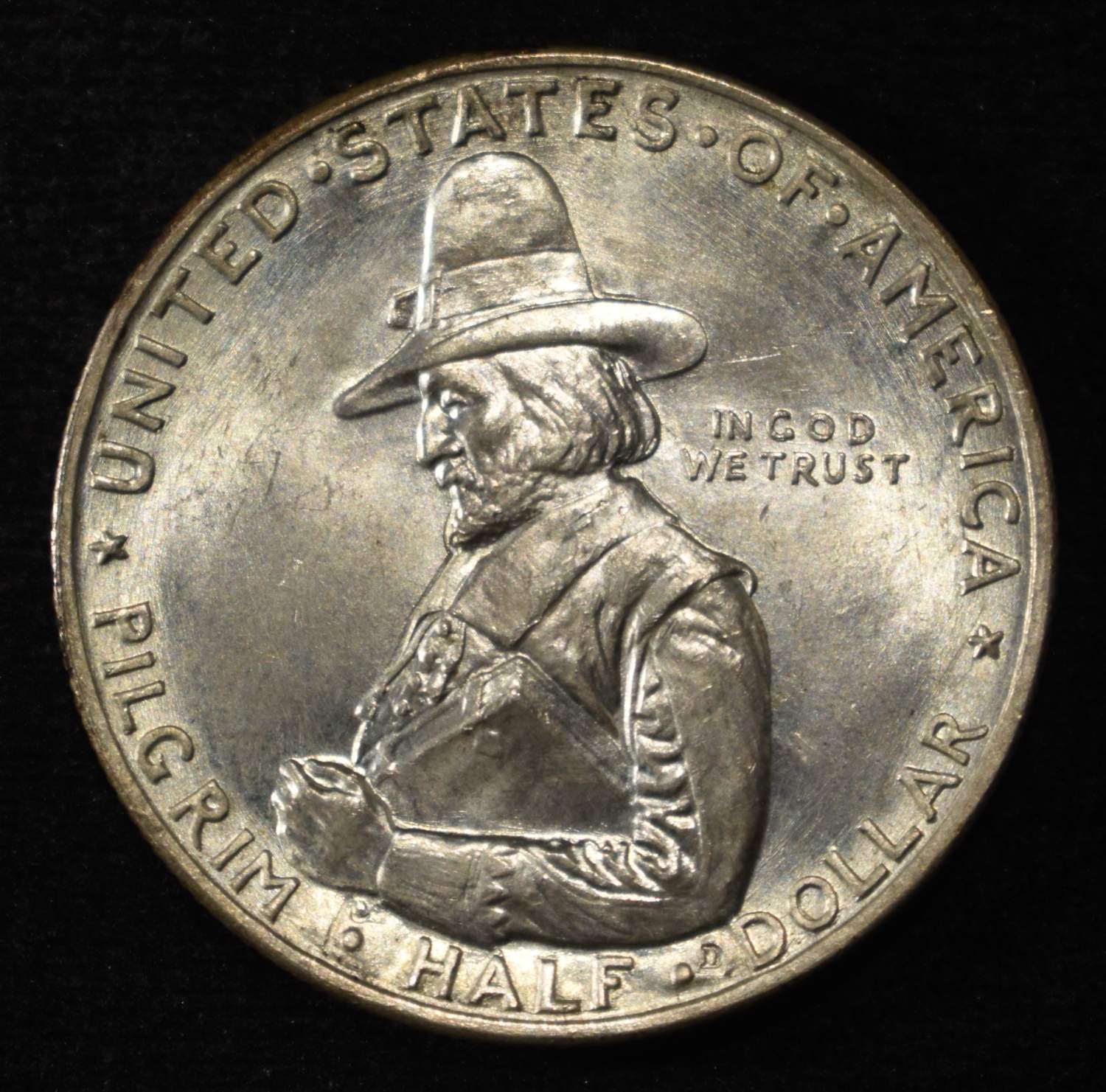 1920 PILGRIM COMMEM HALF DOLLAR CH/GEM BU