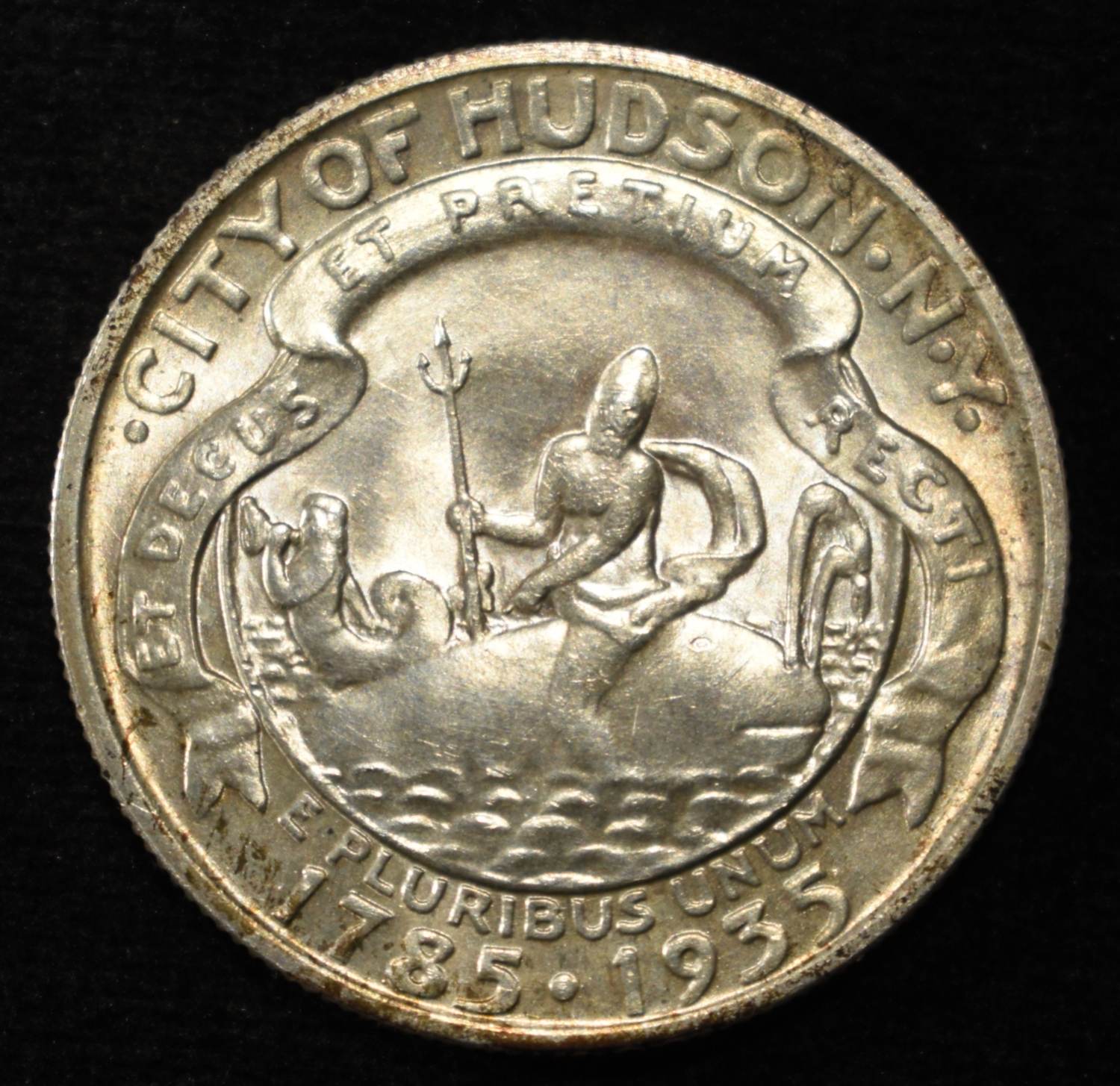 1935 HUDSON COMMEM HALF DOLLAR GEM BU