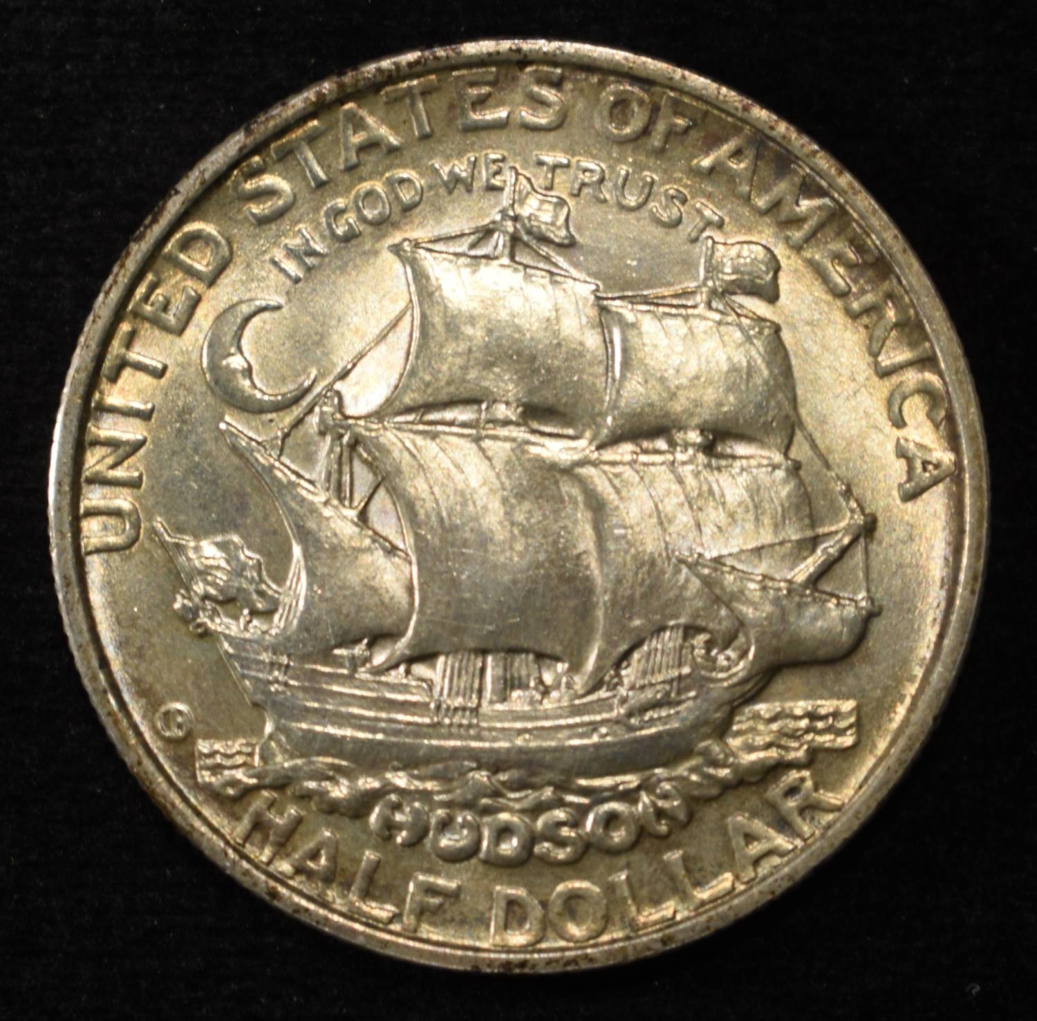 1935 HUDSON COMMEM HALF DOLLAR GEM BU