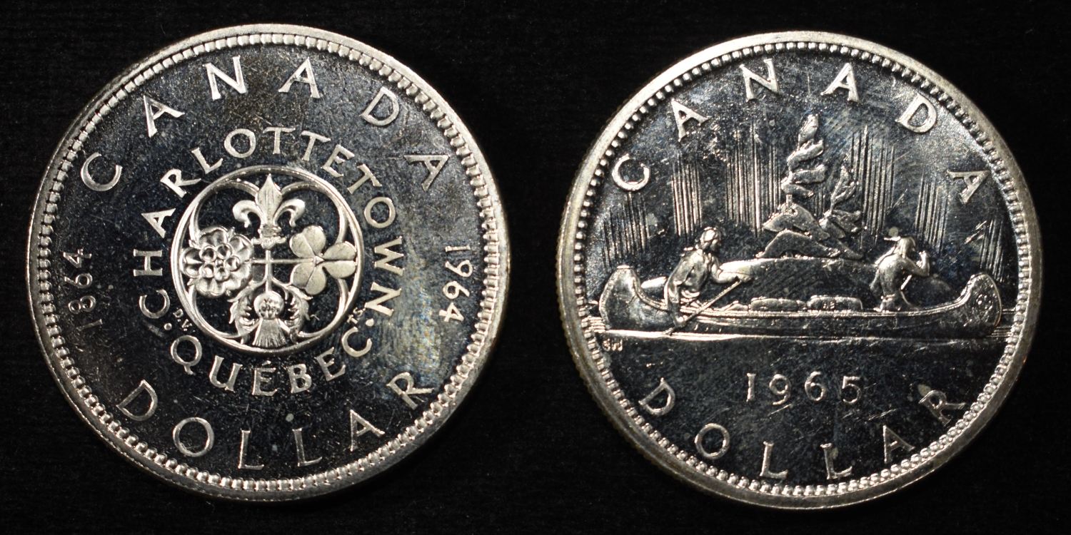 (2)80% SILVER CANADIAN DOLLARS