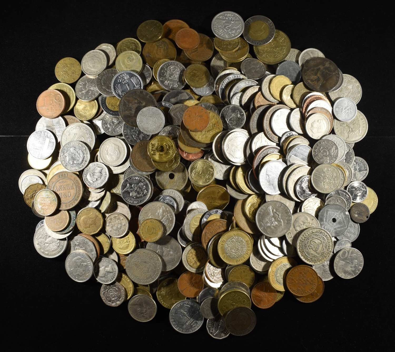 5 LBS FOREIGN COINS NON- SILVER
