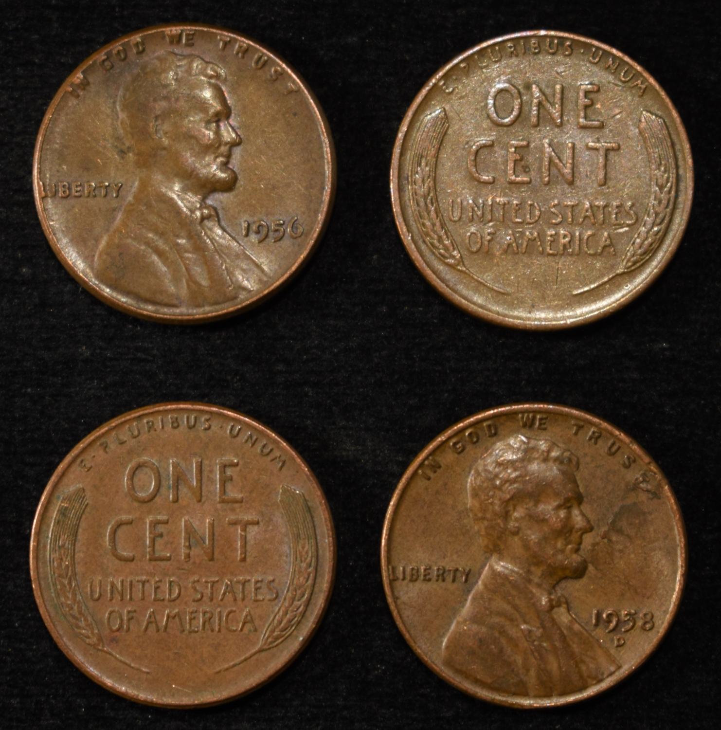 (500) 40'S & 50'S WHEAT CENTS
