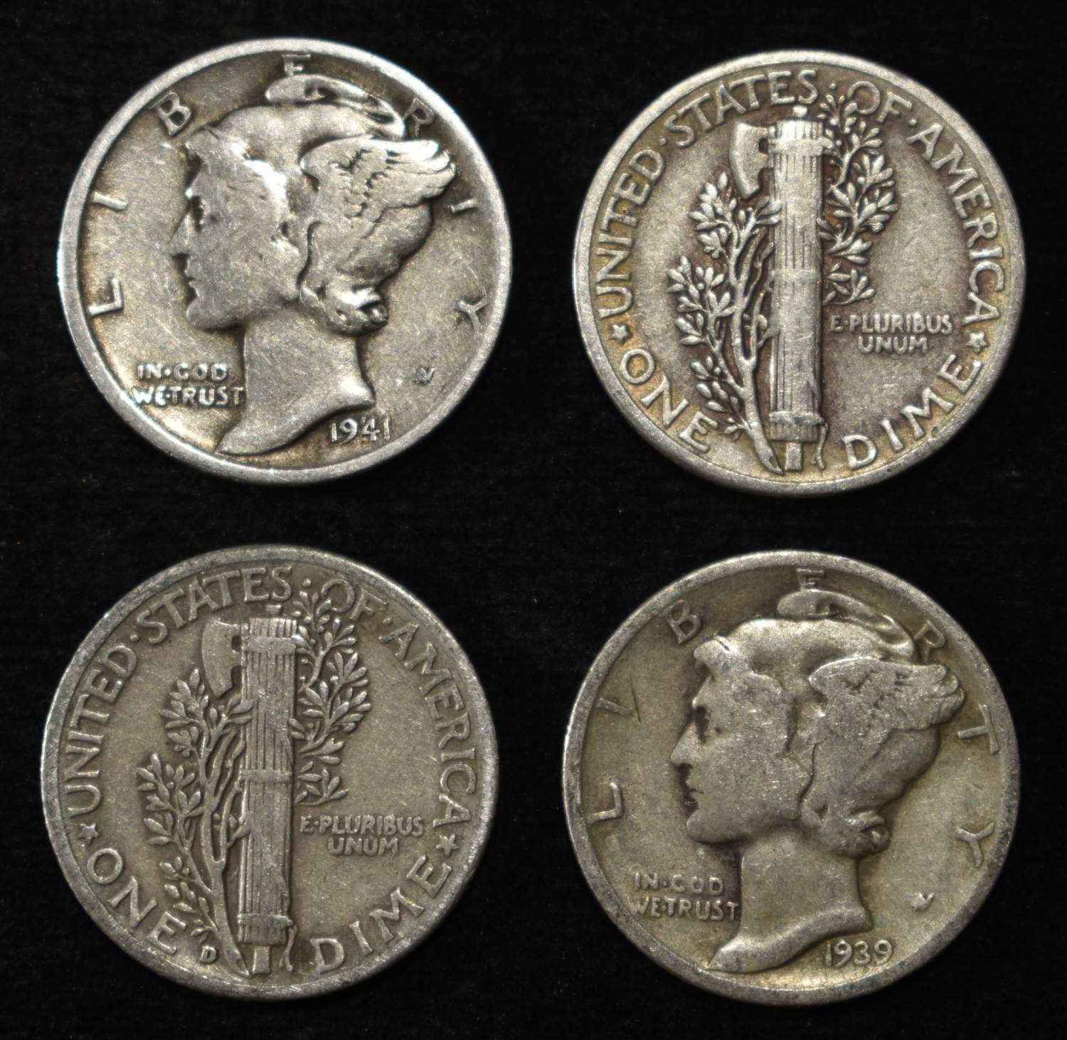 (50) MERCURY DIMES
