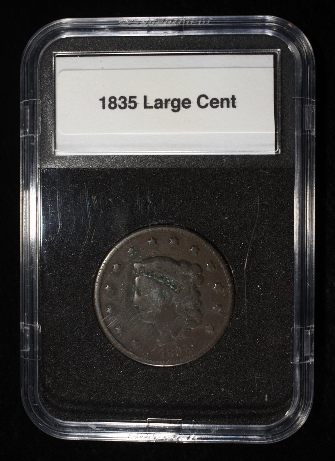 1835 CORONET HEAD LARGE CENT