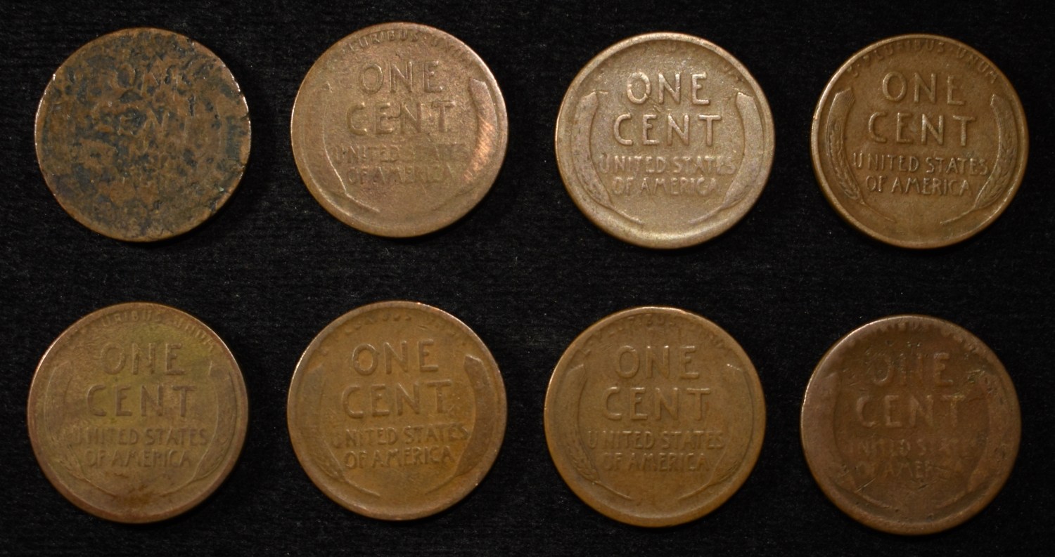 8 NICE EARLY SEMIKEY WHEAT CENTS