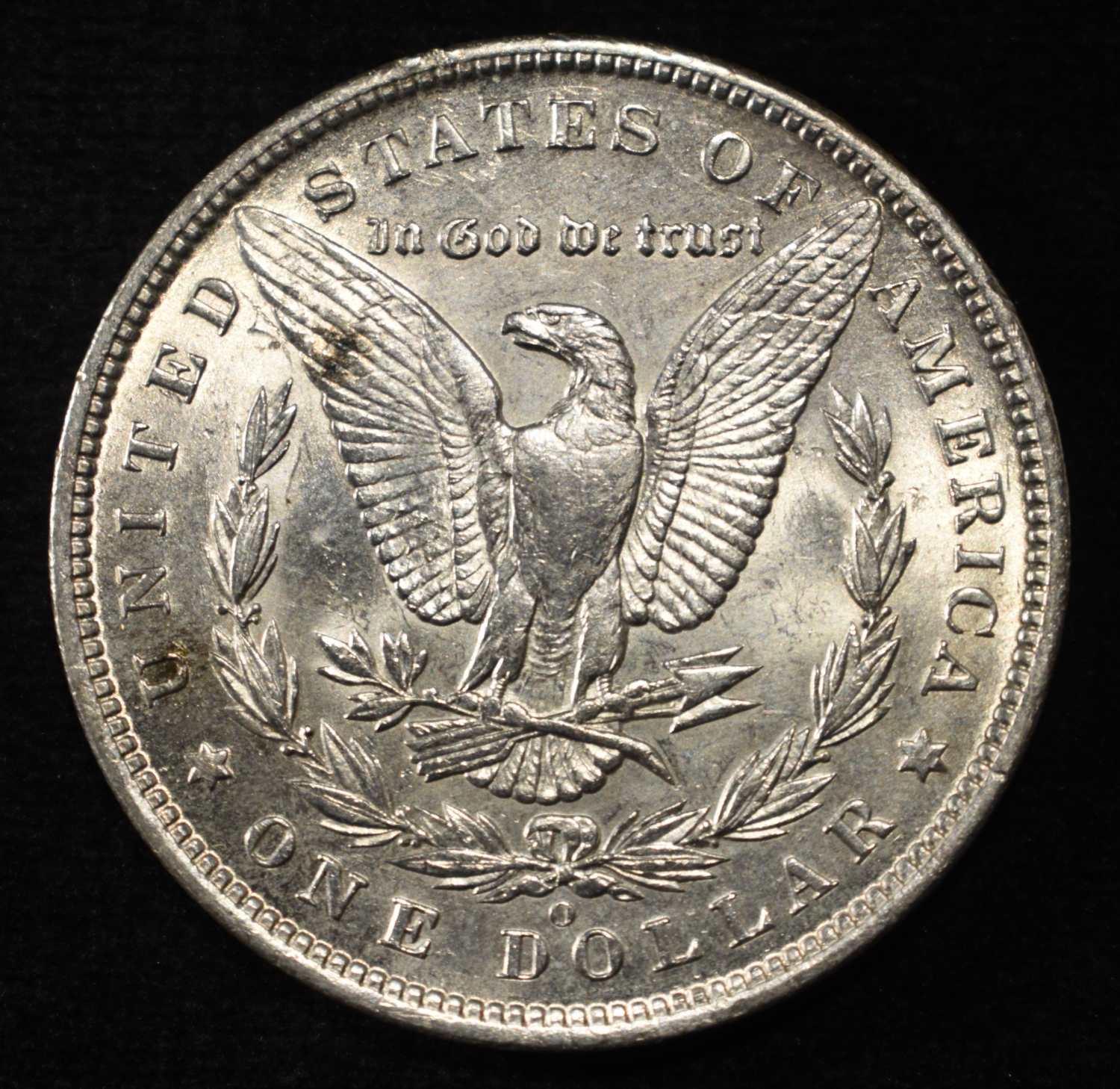 1890-O MORGAN DOLLAR AU