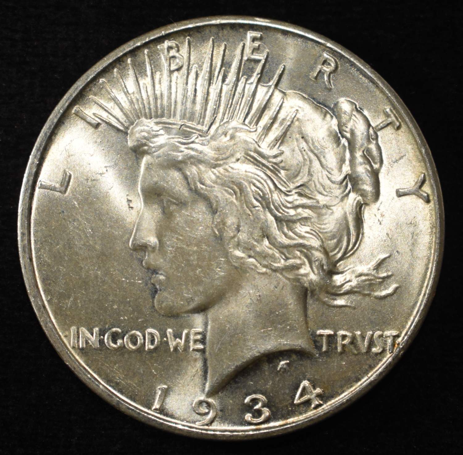 1934-D PEACE DOLLAR CH BU