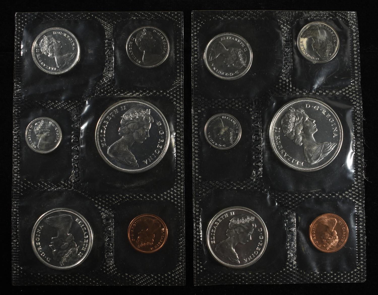 (2) 1967 CANADA PL SET