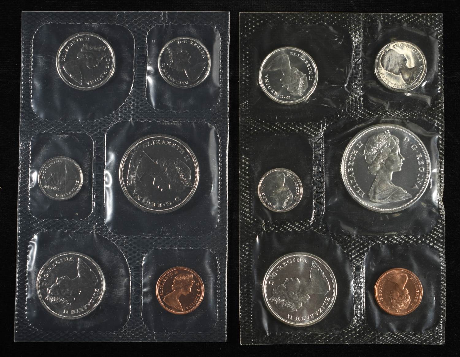 1982 $1 COIN, 1967 & (2)1969&1970 CANADA PL SET