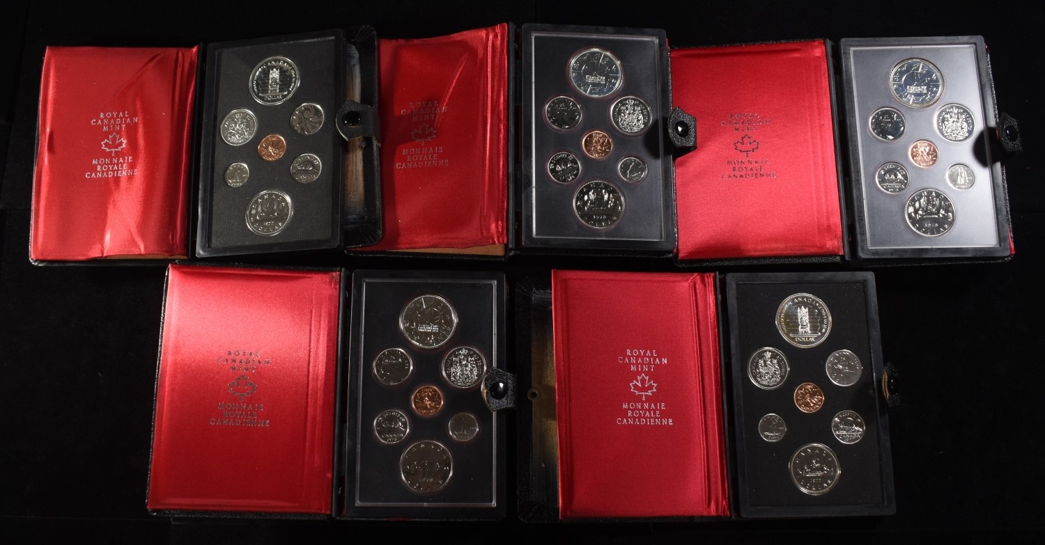 (2) 1977 & (3) 1978 CANADIAN PROOF SETS
