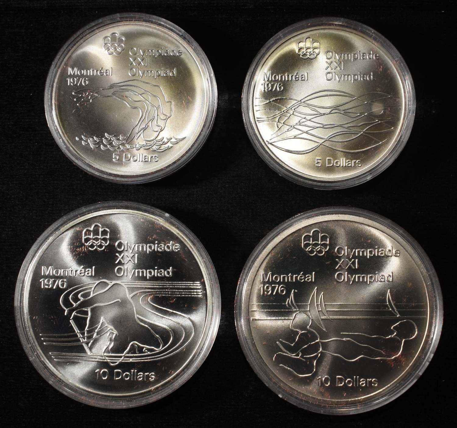1976 OLYMPIC 4-COIN SET CANADIAN