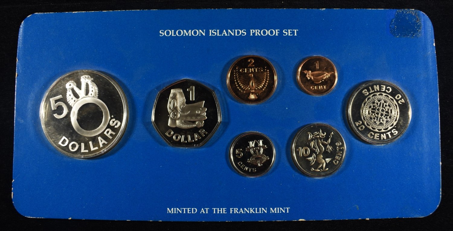 1978 PROOF SET & 1977 $5 SOLOMAN ISLAND PROOF COIN