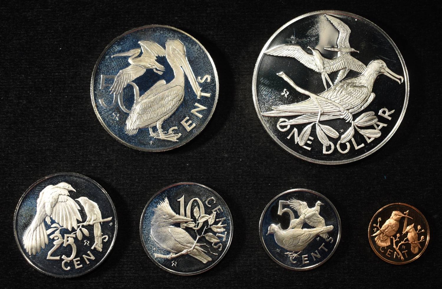 (2) 1973 VIRGIN ISLAND PROOF SETS