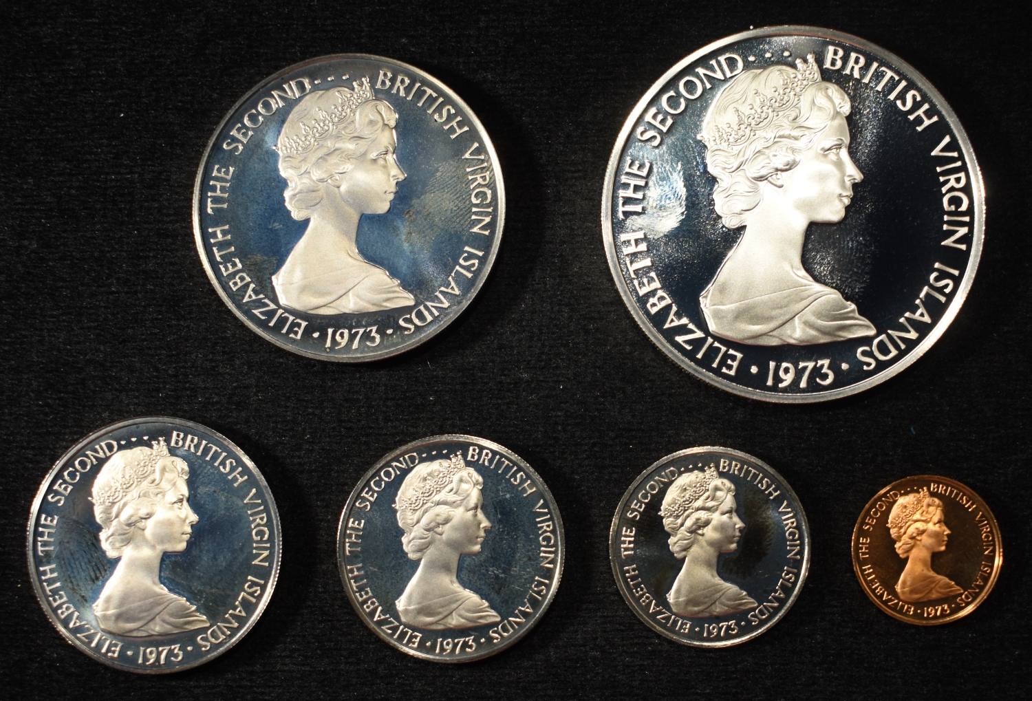 (2) 1973 VIRGIN ISLAND PROOF SETS