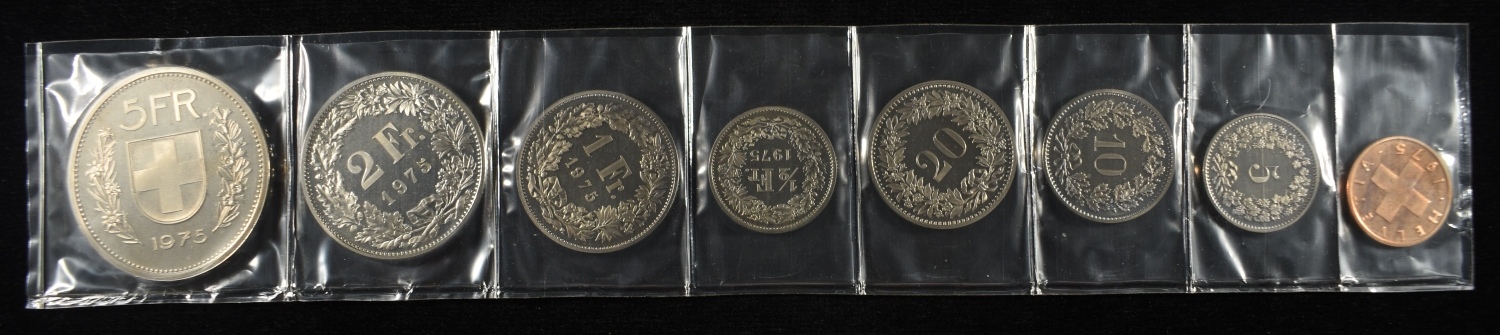 1975 SWITZERLAND PROOF SET